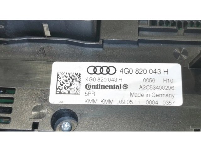 Блок управления климат-контролем 4G0820043H   Audi A7 S7 4G