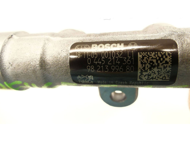 Vstřikovací lišta 9821399680, 9810824880   Peugeot Rifter    YH01 YHZ YHW YHT YHS YHY YHV 