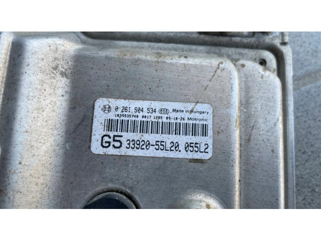 Блок управления двигателя 3392055L20, 0261S04534   Suzuki SX4