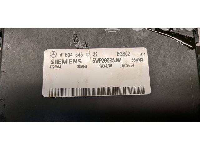 Блок управления коробкой передач A0345454332, 4725264   Mercedes-Benz C W203