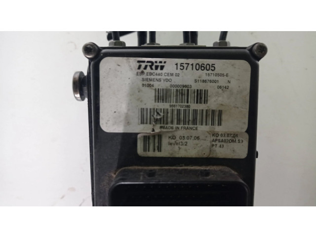 Jednotka ABS S118676001, 000009603   Peugeot 407 2006