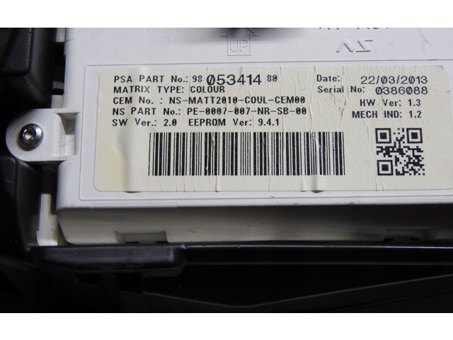 Přístrojová deska  Peugeot 508 2013 9686944310, 9805341480  