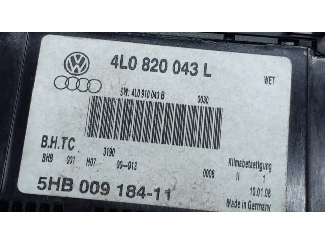 Блок управления климат-контролем 4L0820043L   Audi Q7 4L