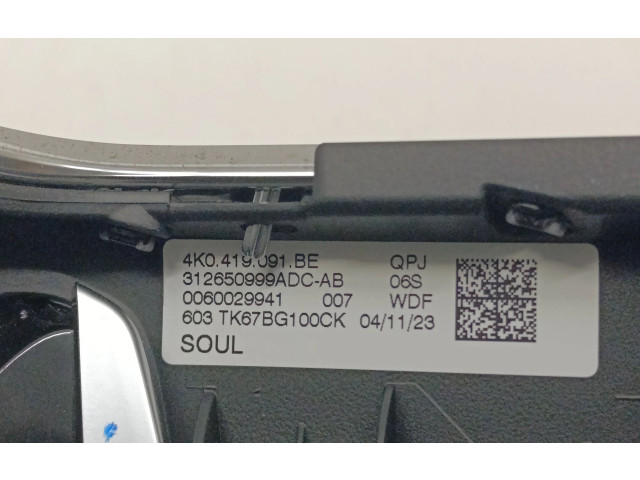 Volant Audi A6 S6 C8 4K 2023 4K0419091BE, 4N0880201R  
