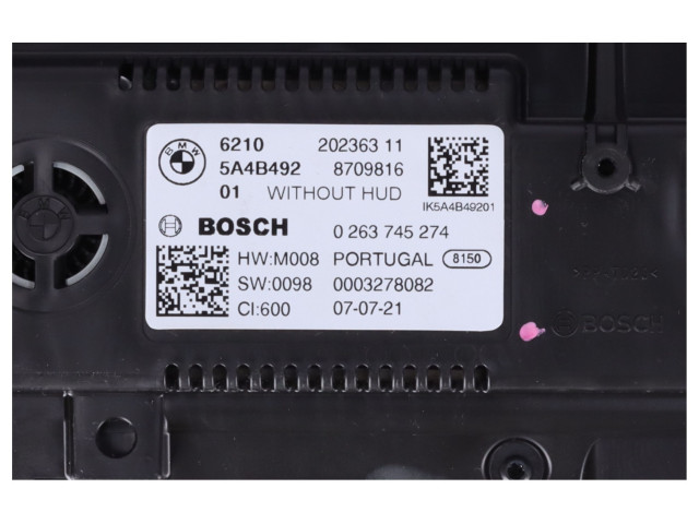 Přístrojová deska  BMW 1 F40 2021 5A4B492  