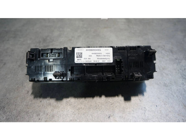 Блок управления климат-контролем 4H0820043G   Audi A8 S8 D4 4H