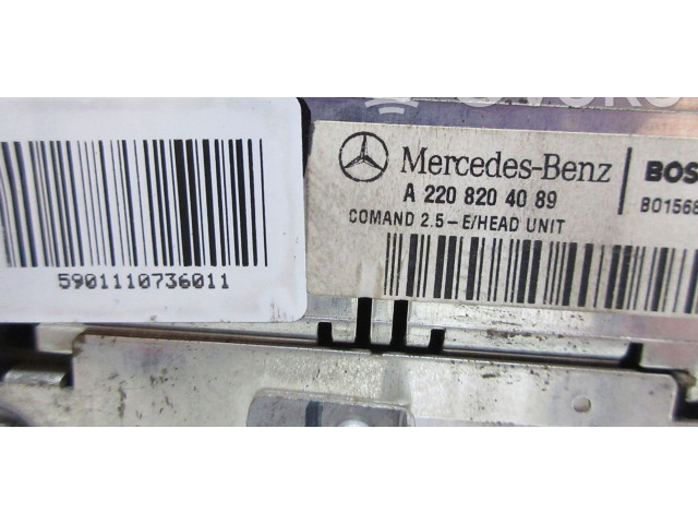 Турбина Радио/ проигрыватель CD/DVD / навигация Mercedes-Benz S W220  A2208204089         