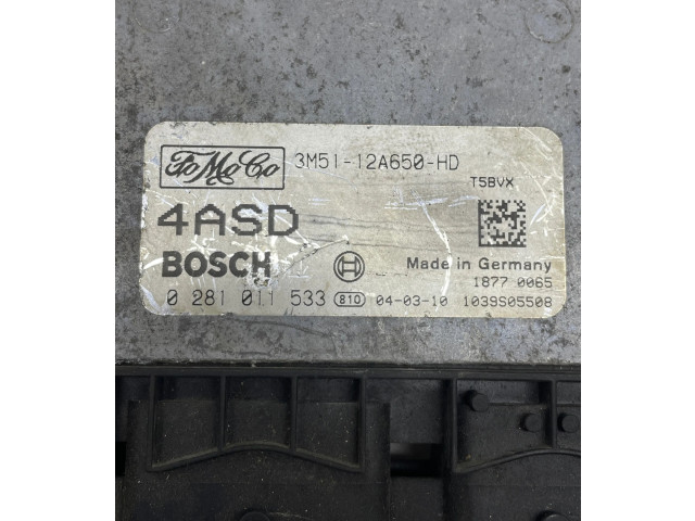 Řídící jednotka 3M5112A650HD, 1039S05508   Mazda 3 I 2005