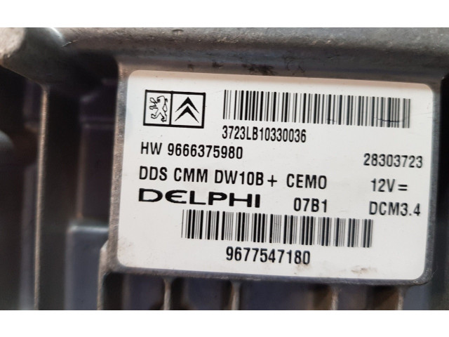 Řídící jednotka 9666375980, 9677547180   Peugeot 508 2011