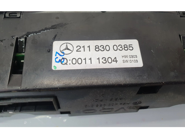 Блок управления климат-контролем 2118300385, 00111304   Mercedes-Benz CLS C219