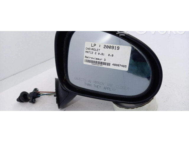 Zpětné zrcátko pravé Chevrolet Matiz 2008  95077080  