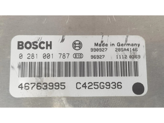 Řídící jednotka 46763995, 0281001787   Alfa Romeo 166 1998