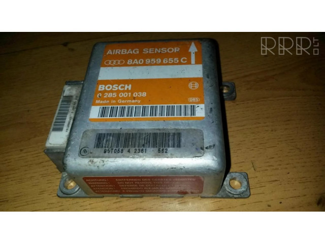 Блок подушек безопасности 8A0959655C, 0285001038   Audi 80 90 S2 B4