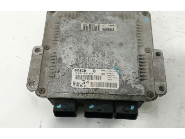 Řídící jednotka 9648268180, 0281010880   Peugeot 607 2002