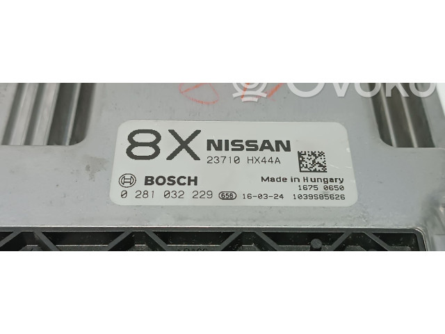 Řídící jednotka 23710HX44A, 0281032229   Nissan X-Trail T32 2016