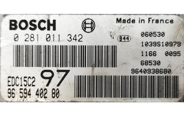 Řídící jednotka 9659440280, 0281011342   Fiat Scudo 2004