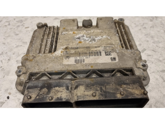 Блок управления двигателя 55563967, 0281013807   Saab 9-3 Ver2