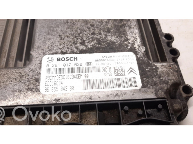 Блок управления двигателя 0281012620, 9665594380   Citroen Berlingo