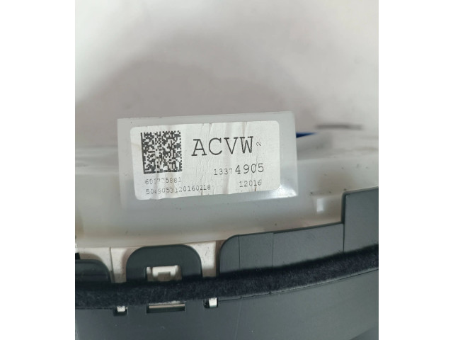 Přístrojová deska  Opel Zafira C 2012 13374905, 600775881  