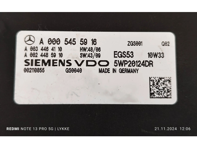 Блок управления коробкой передач A0005455916, A0034464110   Mercedes-Benz C W204