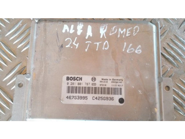 Řídící jednotka 0281001787, 46783995   Alfa Romeo 166 2001
