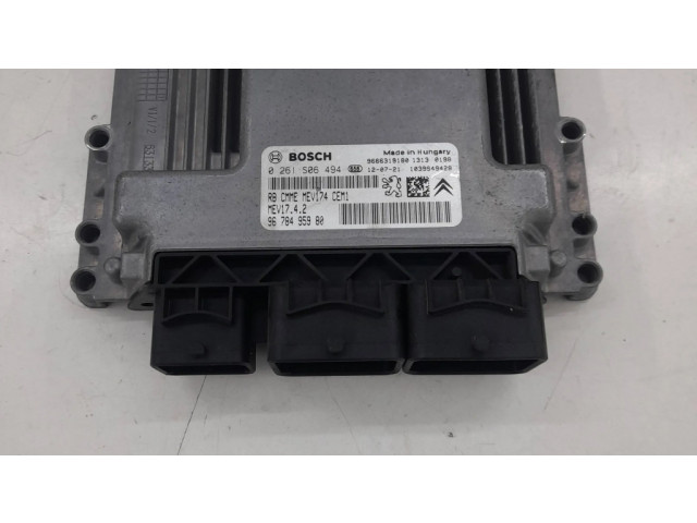 Блок управления двигателя 9678495980, 9666319180   Citroen C3 Picasso