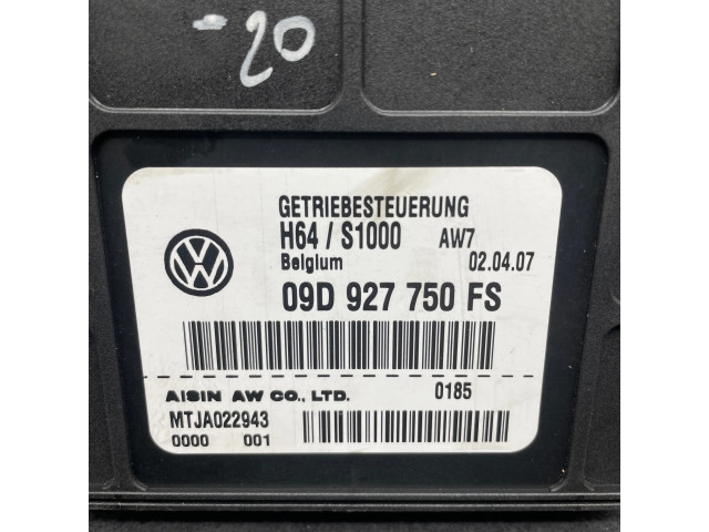 Блок управления коробкой передач 09D927750FS, MTJA022943   Audi Q7 4L