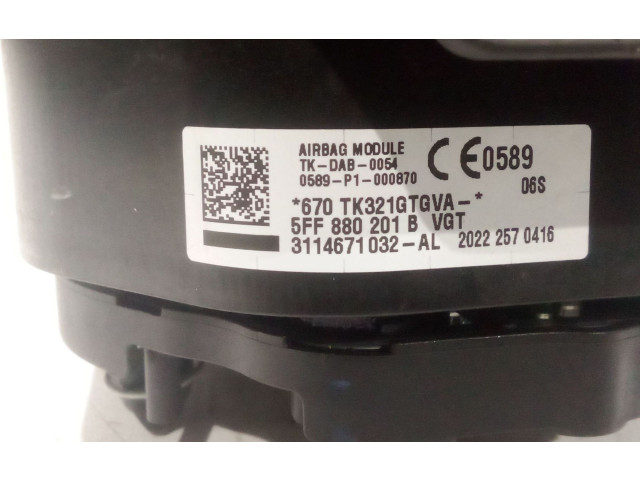 Подушка безопасности водителя 5FF880201EVGT   Cupra Formentor