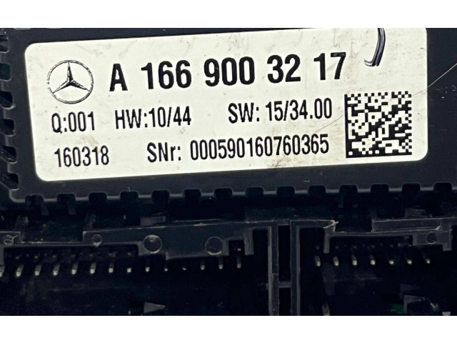 Блок управления климат-контролем A1669003217, 160318   MercedesBenz GLE (W166 - C292)