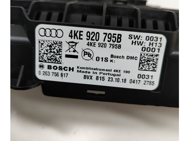 Přístrojová deska  Audi e-tron 2019 4KE920795B, 0263756017  