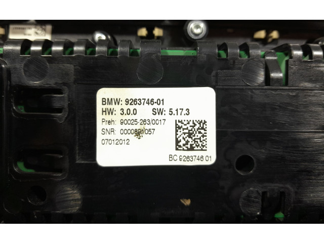 Блок управления климат-контролем 9263746, 9263746   BMW 5 F10 F11