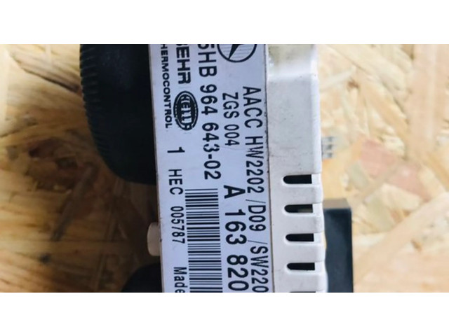 Блок управления климат-контролем A1638204289   Mercedes-Benz ML W163