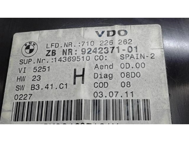 Přístrojová deska  BMW X1 E84 2011 62109316152  