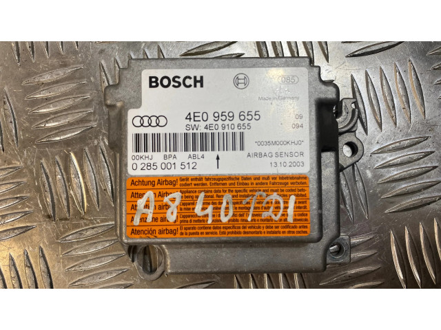 Блок подушек безопасности 4E0959655, 4E0910655   Audi A8 S8 D3 4E