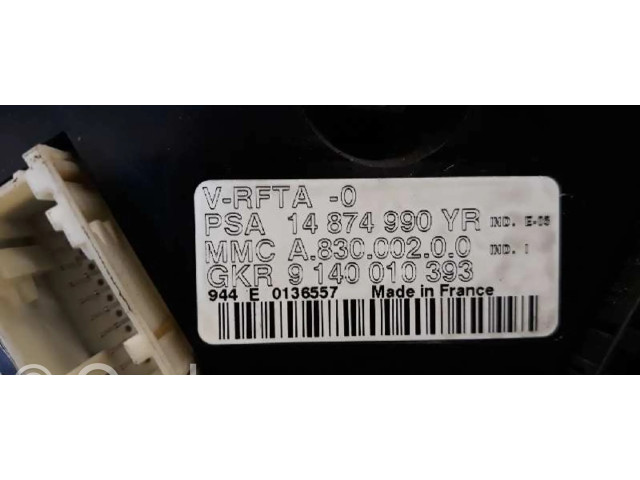Блок управления климат-контролем 8220WC, 14874990YR   Citroen C8
