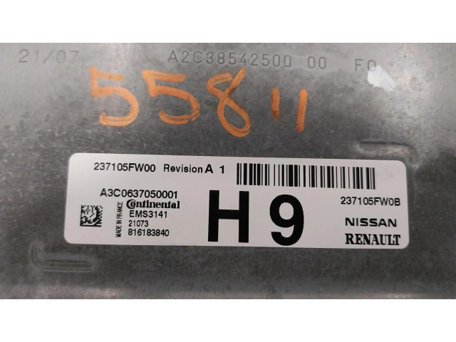Řídící jednotka A3C0637050001, 237105FW0B   Nissan Micra K14 2021