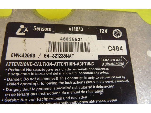 Блок подушек безопасности 46835521   Fiat Stilo