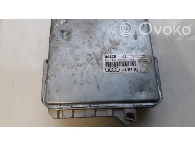 Блок управления двигателя 0281001253, 4a0907401e   Audi A6 S6 C4 4A