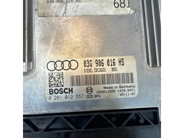 Блок управления двигателя 03G906016HS, 1039S12985   Audi A6 S6 C6 4F