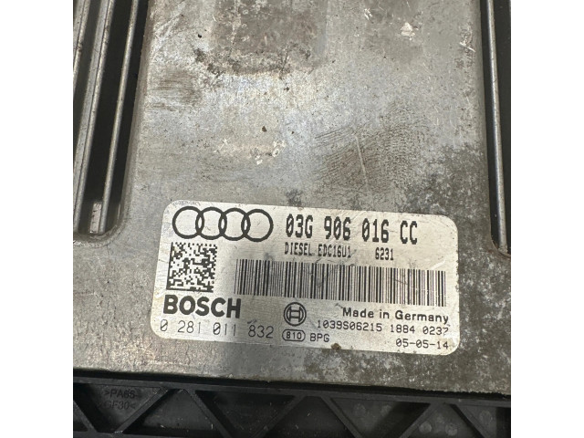 Блок управления двигателя 03G906016CC, 1039S06215   Audi A3 S3 8P