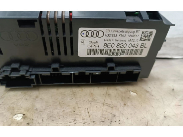Блок управления климат-контролем 8E0820043BL, 8E0820043BL   Seat Exeo (3R)