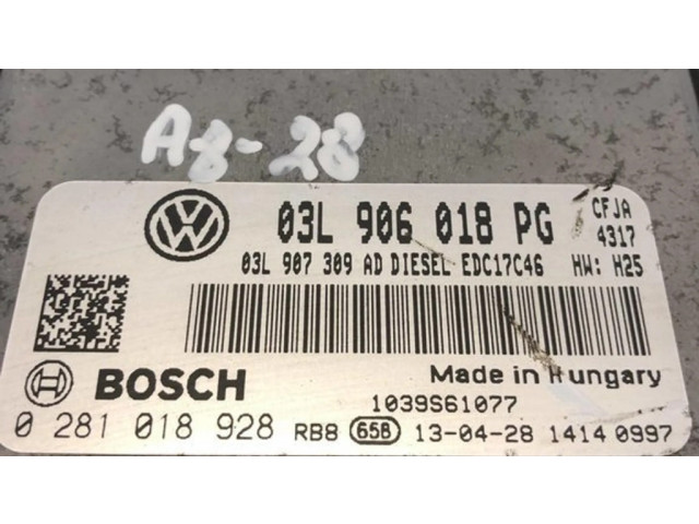 Řídící jednotka 03L906018PG, 0281018928   Volkswagen Caddy 2013
