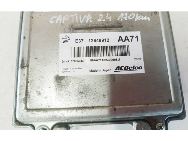 Řídící jednotka 12635043, 12649912   Chevrolet Captiva 2013