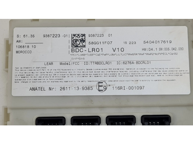   Pojistková skříňka 9387223, 2611139385   BMW 2 F46 2016