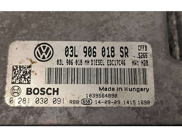 Řídící jednotka 03L906018MH, 03L906018SR   Skoda Superb B6 (3T) 2015