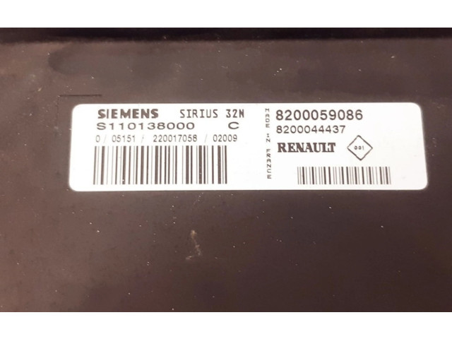 Řídící jednotka 8200059086, 8200044437   Renault Twingo I 2002