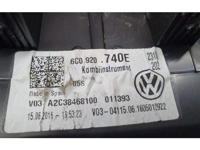 Přístrojová deska  Volkswagen Polo II 86C 2F 1985 6C0920740E, A2C38468100  