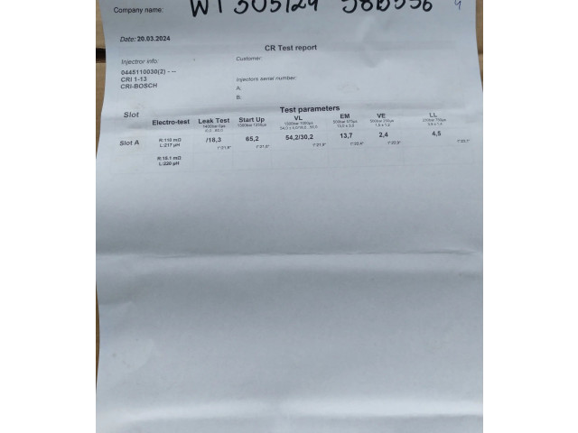 Vstřikovač 0445110030, 2354045   Rover 75     