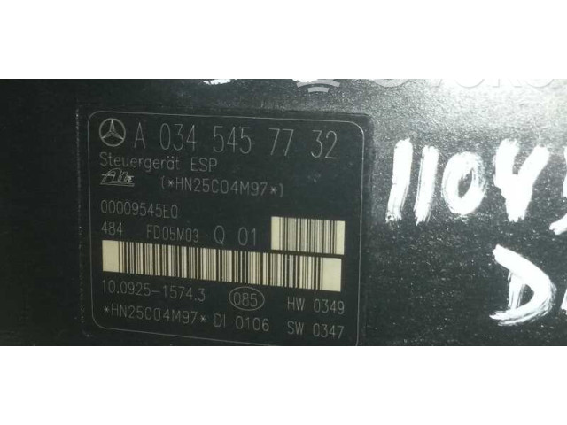 Jednotka ABS A0054312912, 10020404394   Mercedes-Benz C W203 2004