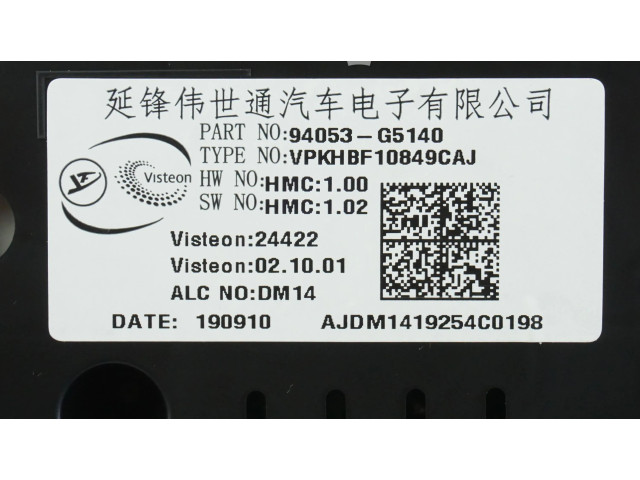 Панель приборов 94053G5140   KIA Niro       